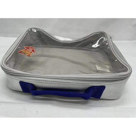 Ty Beanie Babies Silver Official Club Bag carrying Case 9”x 10” zip up lunchbox - Picture 12 of 16